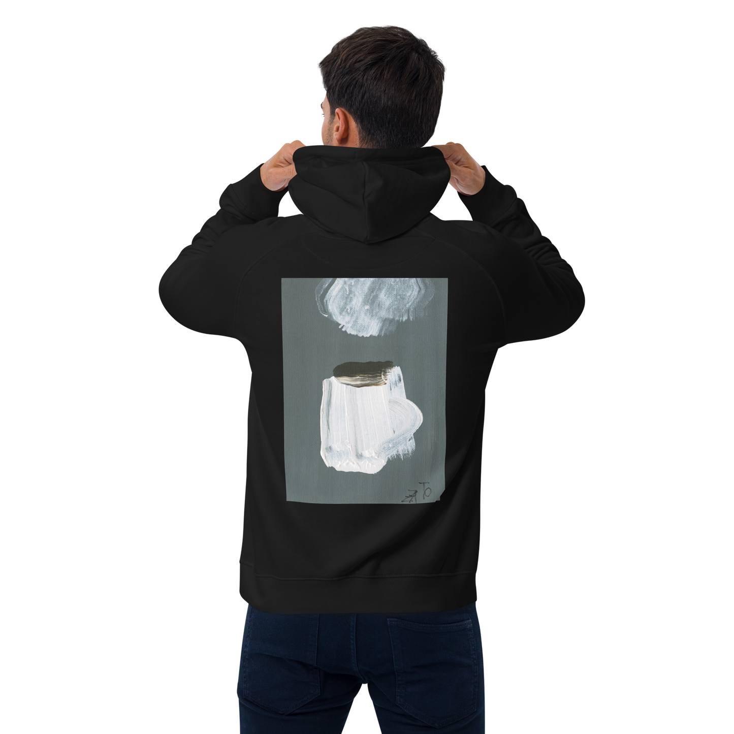 Unisex Bio-Raglan-Hoodie Kaffee