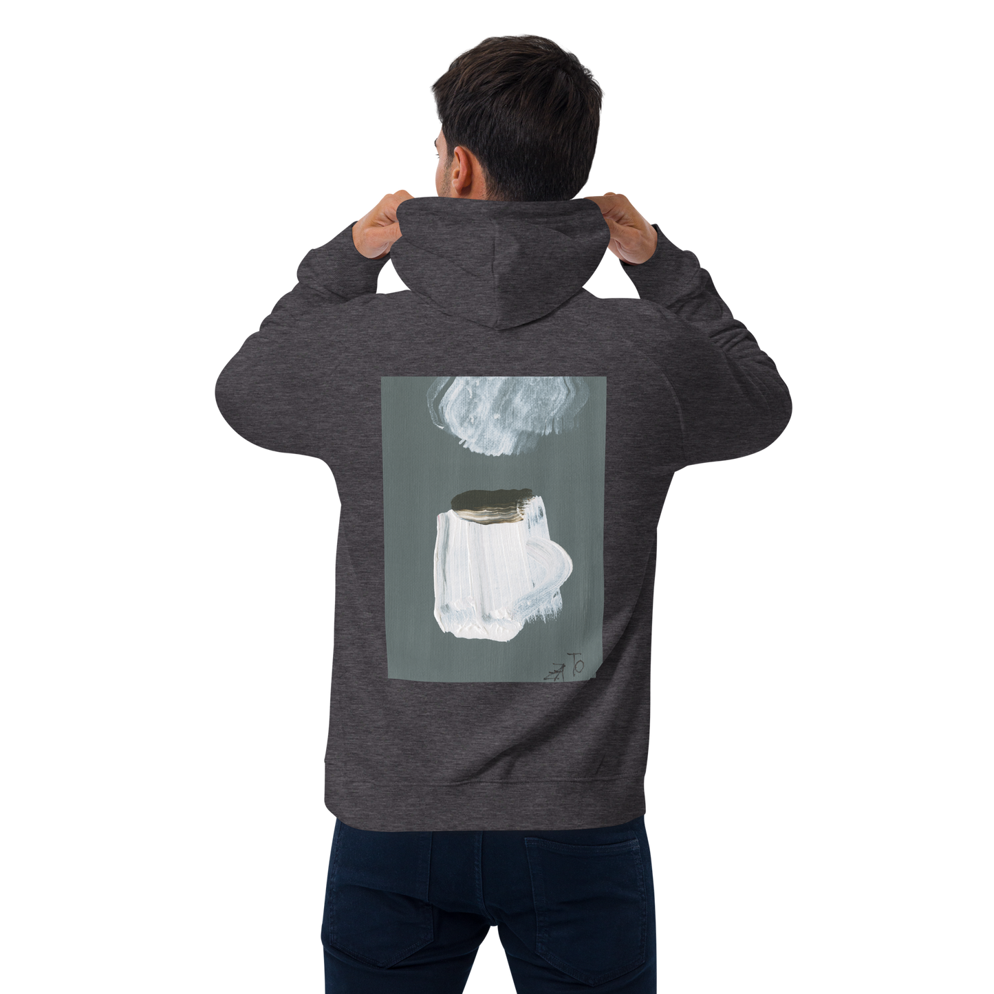 Unisex Bio-Raglan-Hoodie Kaffee