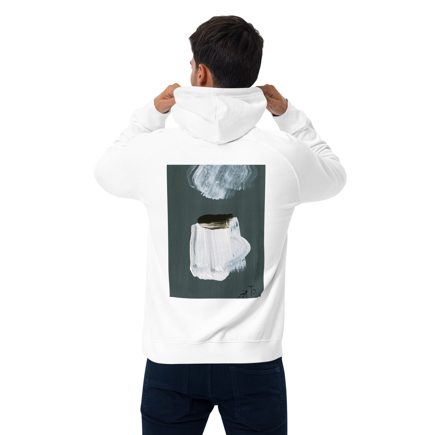 Unisex Bio-Raglan-Hoodie Kaffee